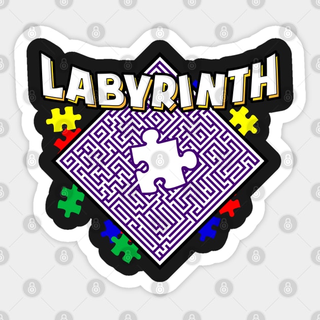 Labyrinth T-Shirts Sticker by Struggle With Games Ox Haney